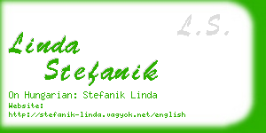 linda stefanik business card